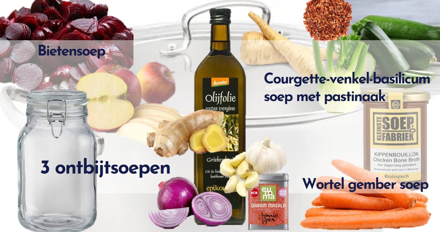 Recepten voor 3 soepen